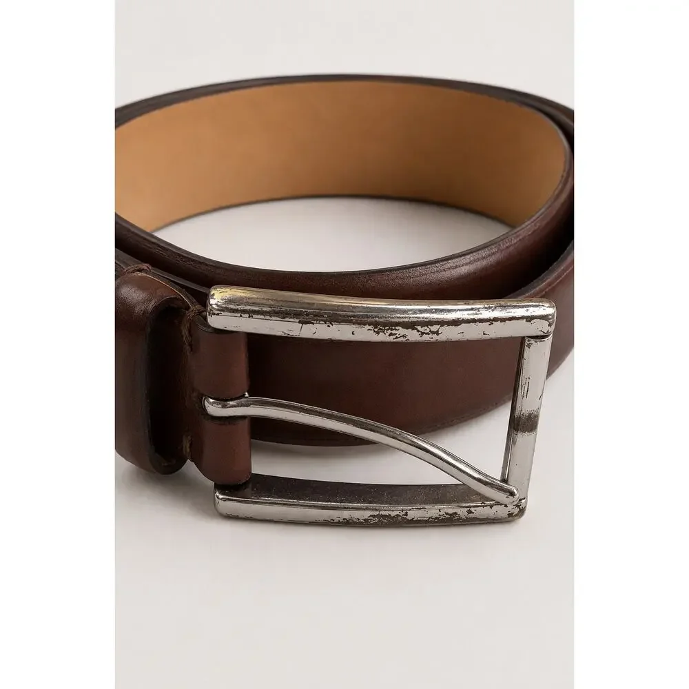Cole Haan Genuine Leather Belt – Brown | Men’s Size 34/85 | Classic Dress/Casual